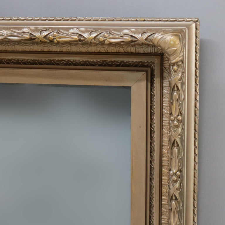 Antique Carved Gilt Wood Frame With Glass C1900