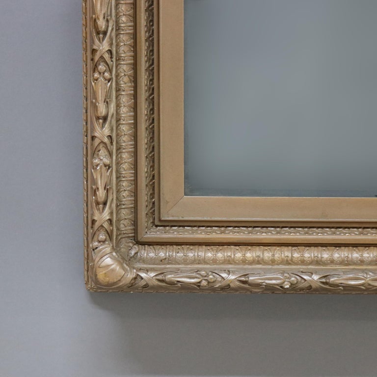 Antique Carved Gilt Wood Frame With Glass C1900