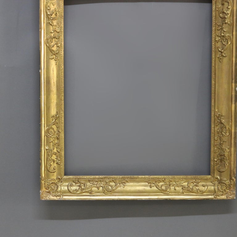Antique Newcomb-Macklin School Arts & Crafts 1st-Finish Gilt Wood Frame C1910
