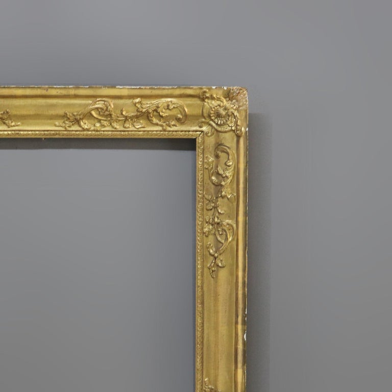 Antique Newcomb-Macklin School Arts & Crafts 1st-Finish Gilt Wood Frame C1910