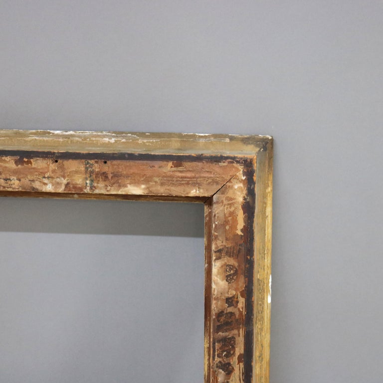 Antique Newcomb-Macklin School Arts & Crafts 1st-Finish Gilt Wood Frame C1910