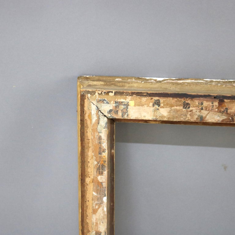 Antique Newcomb-Macklin School Arts & Crafts 1st-Finish Gilt Wood Frame C1910