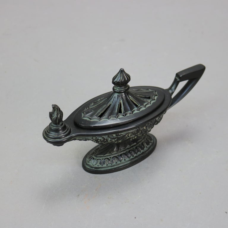 Antique Asian Cast Bronze Censor Lamp C1920