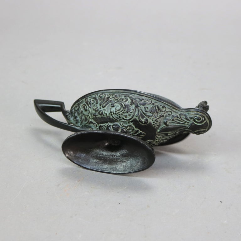 Antique Asian Cast Bronze Censor Lamp C1920