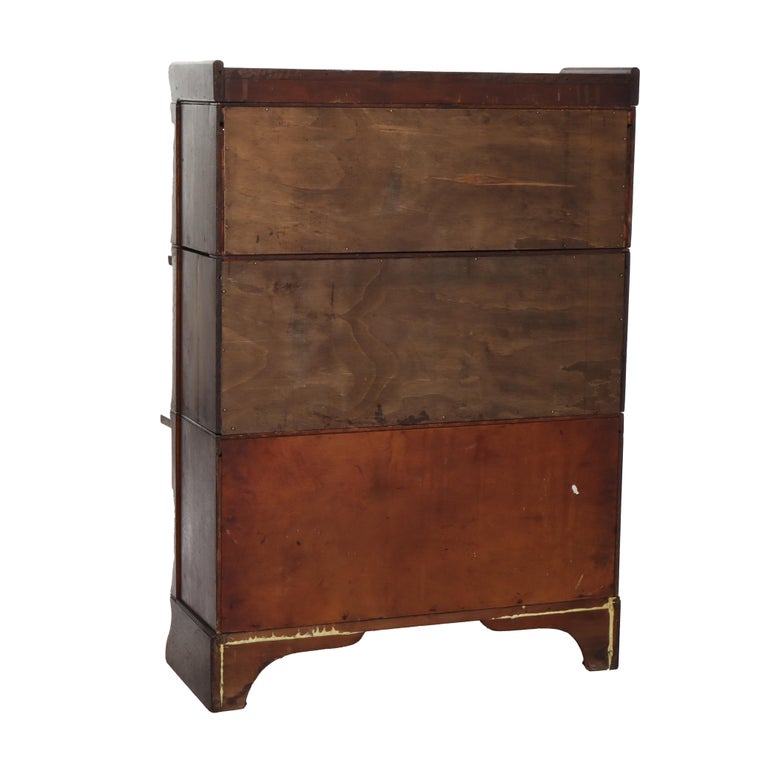 Antique Schram Bros. Globe Wernicke School Arts & Crafts Oak Bookcase c1920