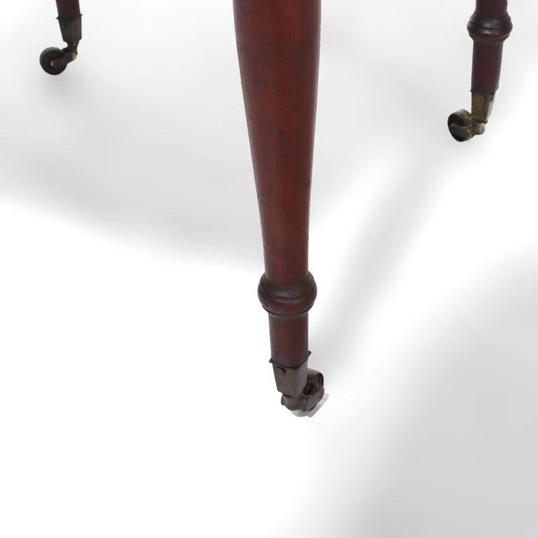 Sheraton Cherry & Tiger Maple Three-Drawer Sewing Stand C1830