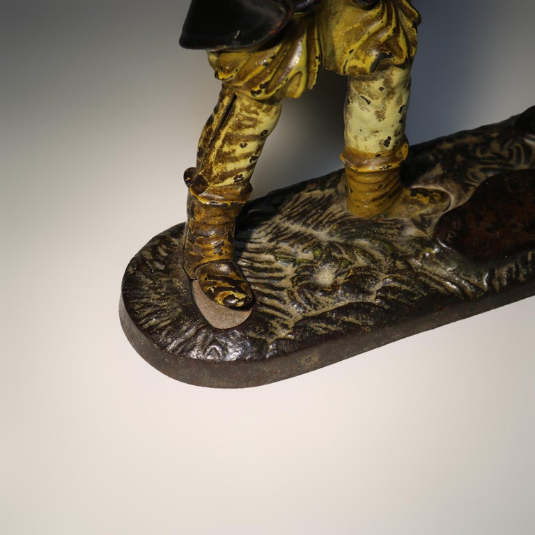 Antique J. E. Stevens Creedmoor Mechanical Bank C1877