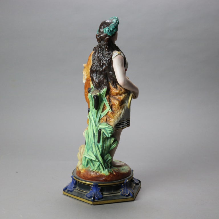 Antique Sevres School Hand Painted Classical Porcelain Figures of Man & Woman