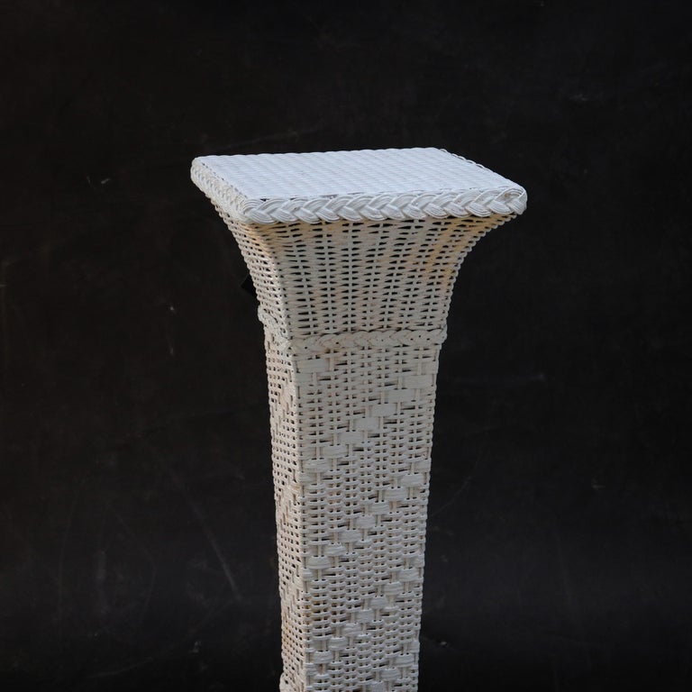 Antique Heywood Wakefield Arts & Crafts Wicker Fern Stand C1920