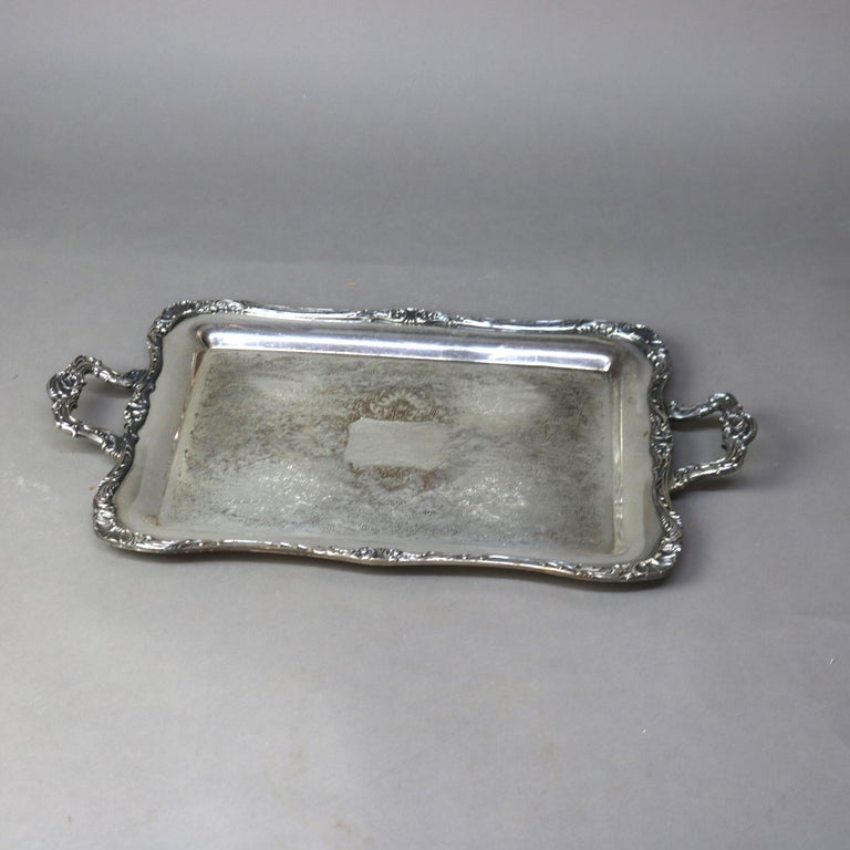 Six Piece Antique Victorian Silver Plate Tea Set C1890