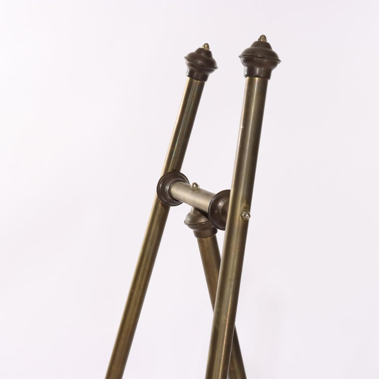 Vintage Brass Art Display Easel 20thC