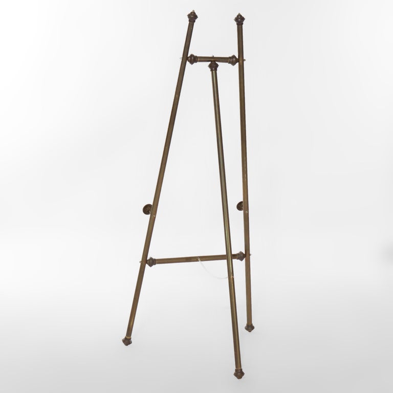 Vintage Brass Art Display Easel 20thC