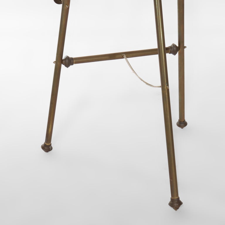 Vintage Brass Art Display Easel 20thC