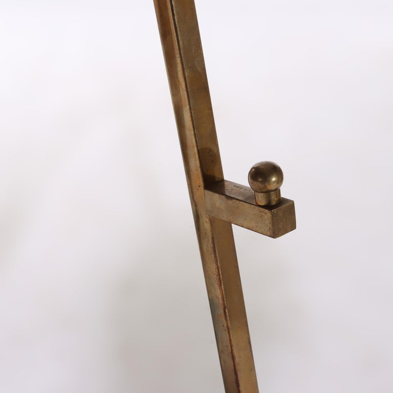 Pair Of Vintage Brass Art Display Easels 20thC