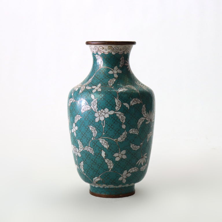 Antique Chinese Cloisonne Enameled Vase C1920