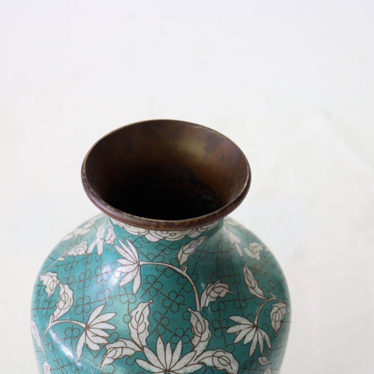 Antique Chinese Cloisonne Enameled Vase C1920