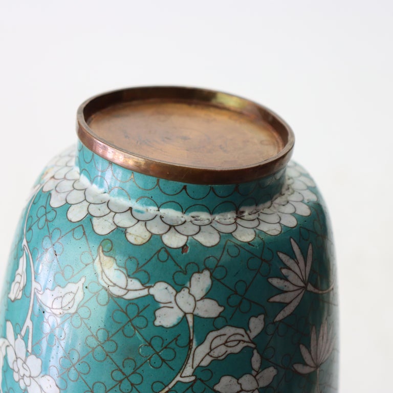 Antique Chinese Cloisonne Enameled Vase C1920
