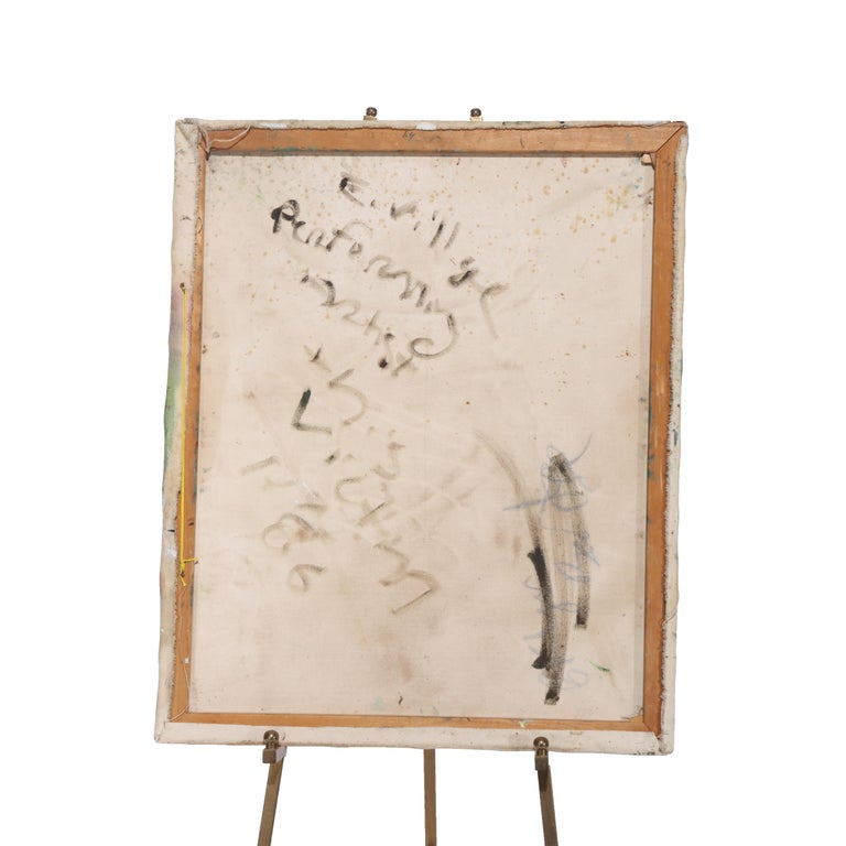 Abstract Expressionist Oil On Canvas Painting “This Victim” By East Village 1986