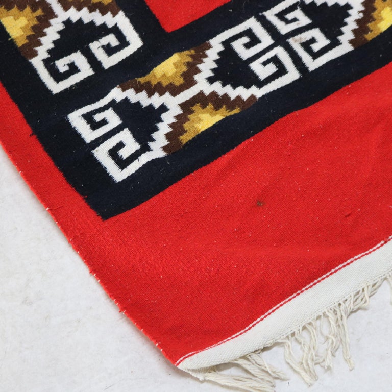 Antique Southwest Native American Handwoven Blanket C1930