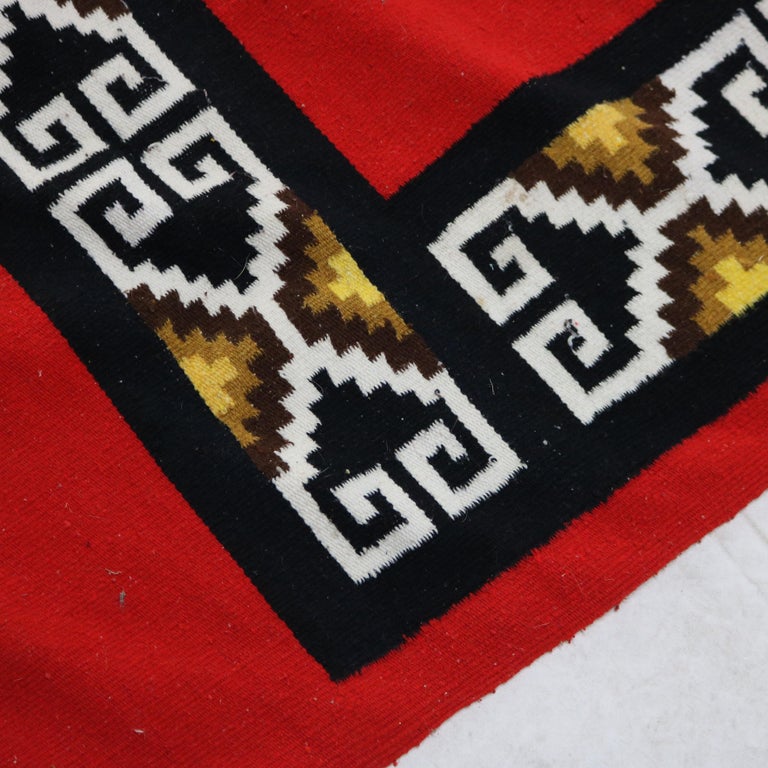 Antique Southwest Native American Handwoven Blanket C1930