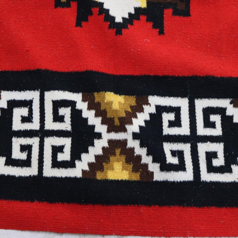 Antique Southwest Native American Handwoven Blanket C1930