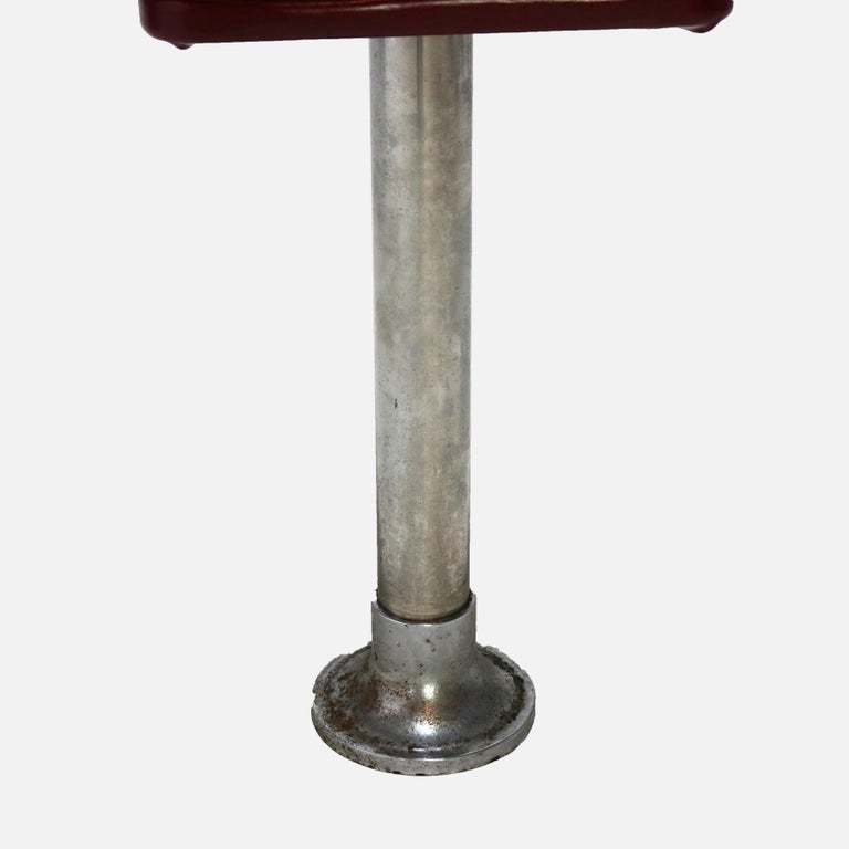 Eleven Mid Century Modern Chrome & Vinyl Diner or Ice Cream Counter Stools C1950
