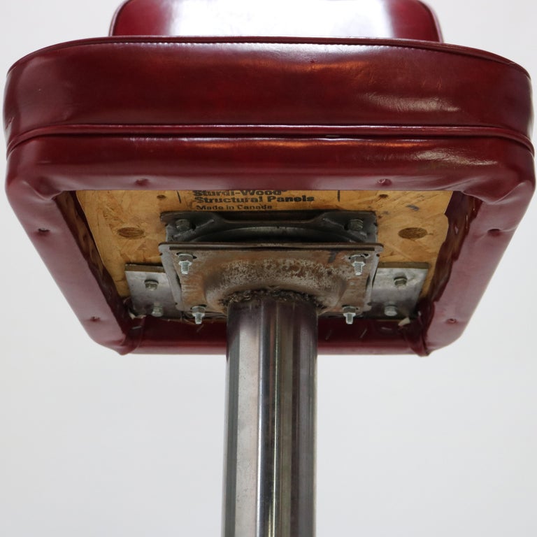 Eleven Mid Century Modern Chrome & Vinyl Diner or Ice Cream Counter Stools C1950