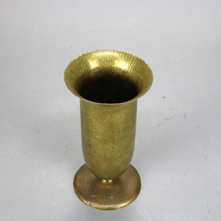 Antique Arts & Crafts Roycroft School Hammered Copper Vase C1920