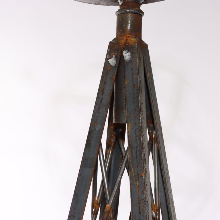 Oversized 105" Vintage Wrought Metal Garden Armillary 20thC