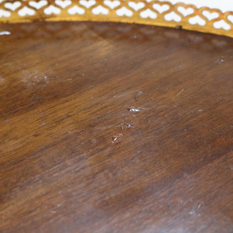 Antique Louis XVI Style Mahogany, Glass & Ormolu Round Vitrine C1910
