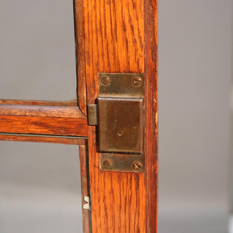 Oversized RJ Horner Carved Oak Two-Door & One-Drawer Bookcase c1910