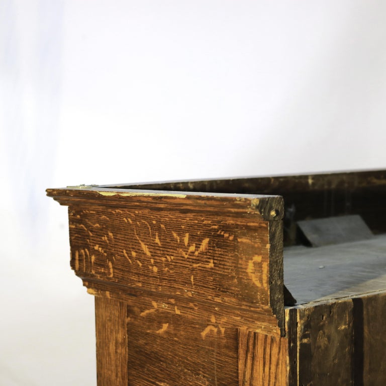 Oversized RJ Horner Carved Oak Two-Door & One-Drawer Bookcase c1910
