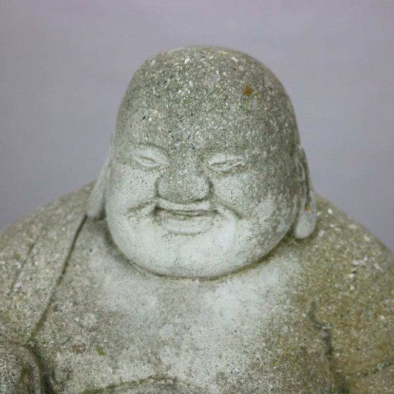 Cast Hardstone Cherubic Buddha 20thC