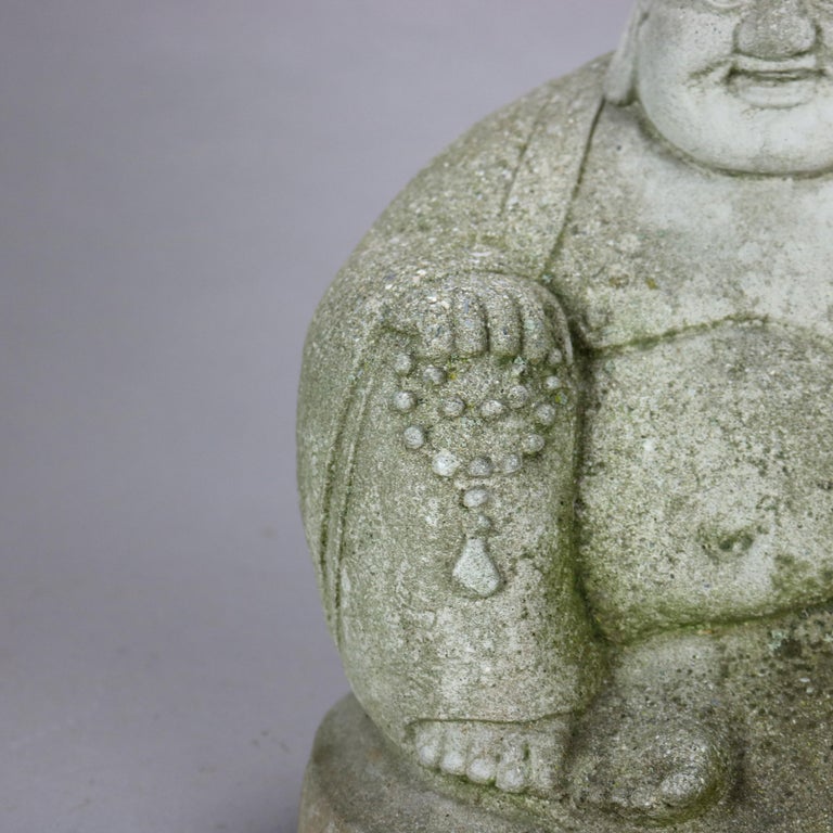 Cast Hardstone Cherubic Buddha 20thC