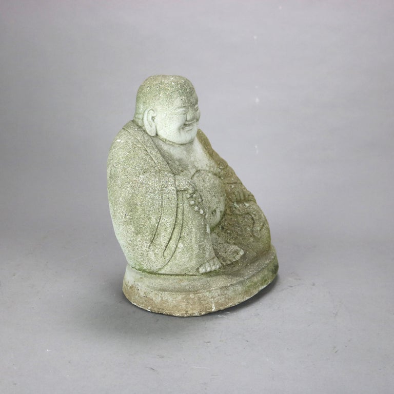 Cast Hardstone Cherubic Buddha 20thC