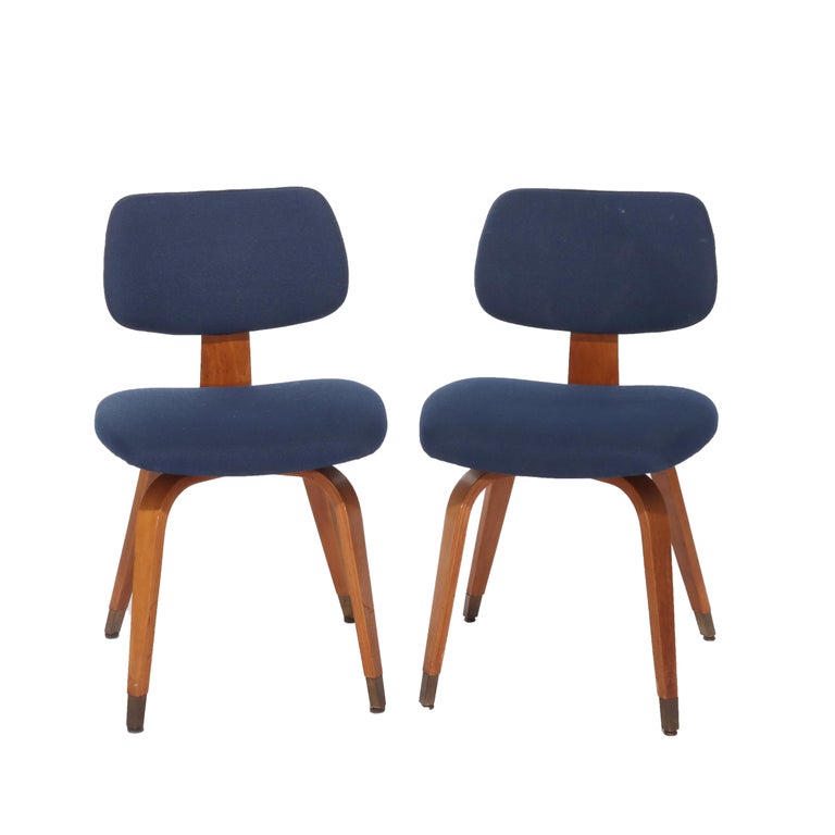 Eight Mid Century Modern Upholstered Teak Chair Set C1960