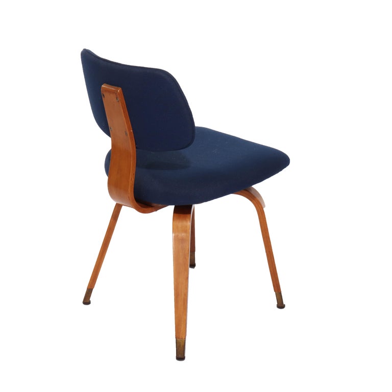 Eight Mid Century Modern Upholstered Teak Chair Set C1960