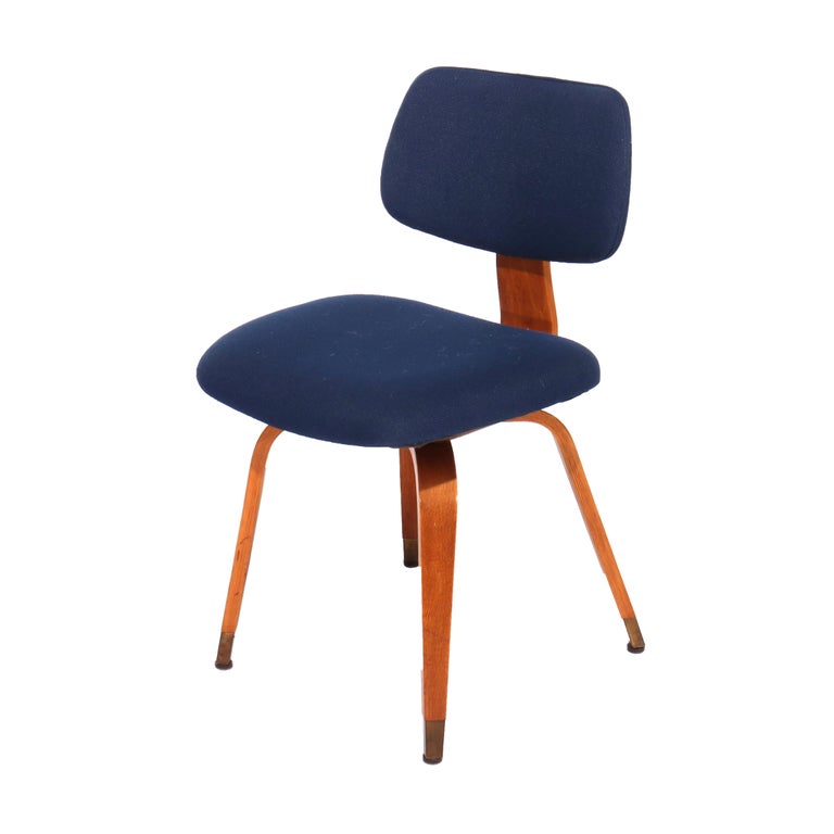 Eight Mid Century Modern Upholstered Teak Chair Set C1960