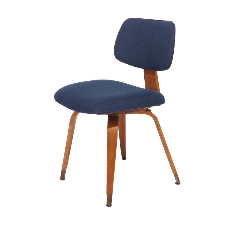 Eight Mid Century Modern Upholstered Teak Chair Set C1960