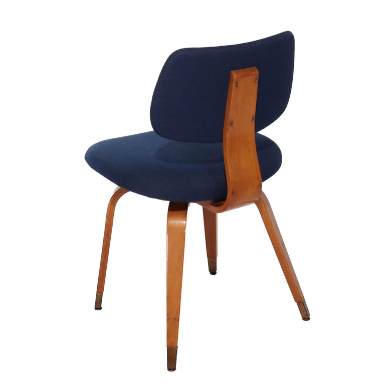 Eight Mid Century Modern Upholstered Teak Chair Set C1960