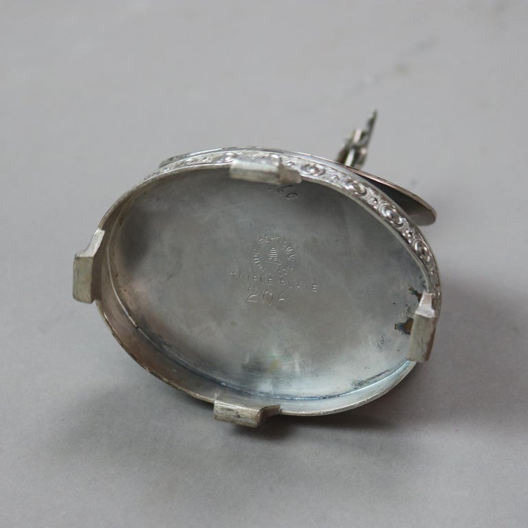 Six Miscellaneous Antique Aesthetic Movement Silver Plated Napkin Rings