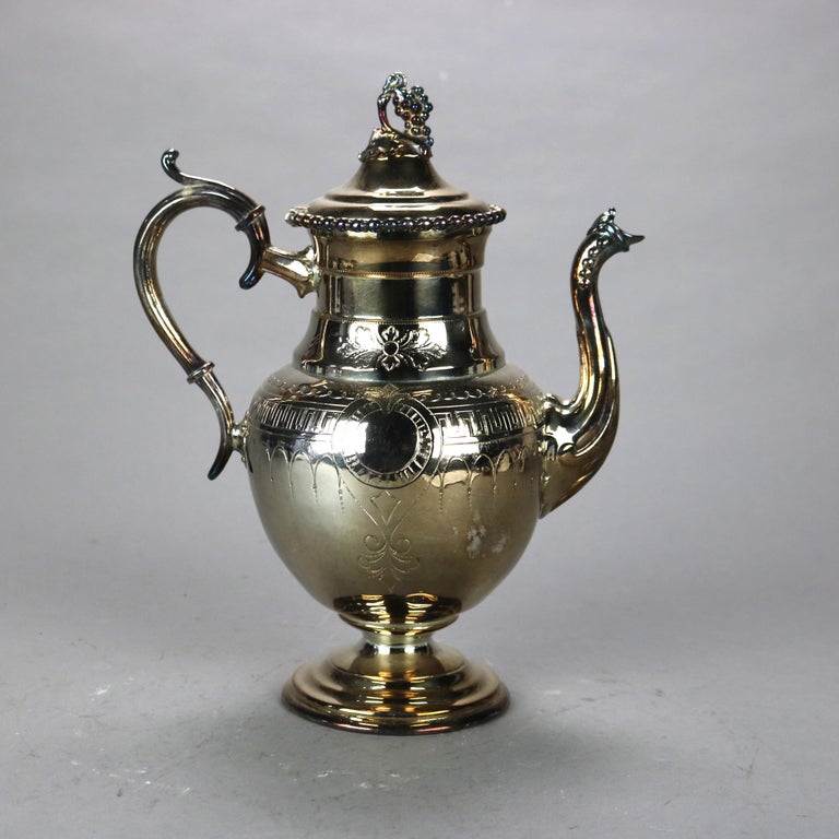 Antique Silver Plated Teapot C1890