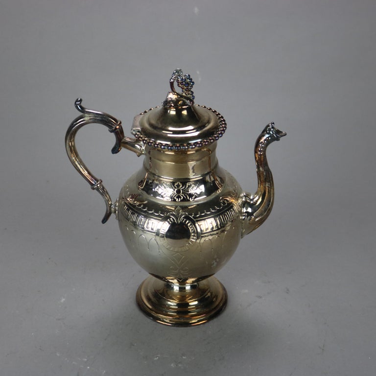 Antique Silver Plated Teapot C1890