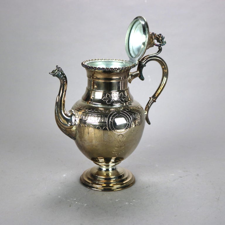 Antique Silver Plated Teapot C1890