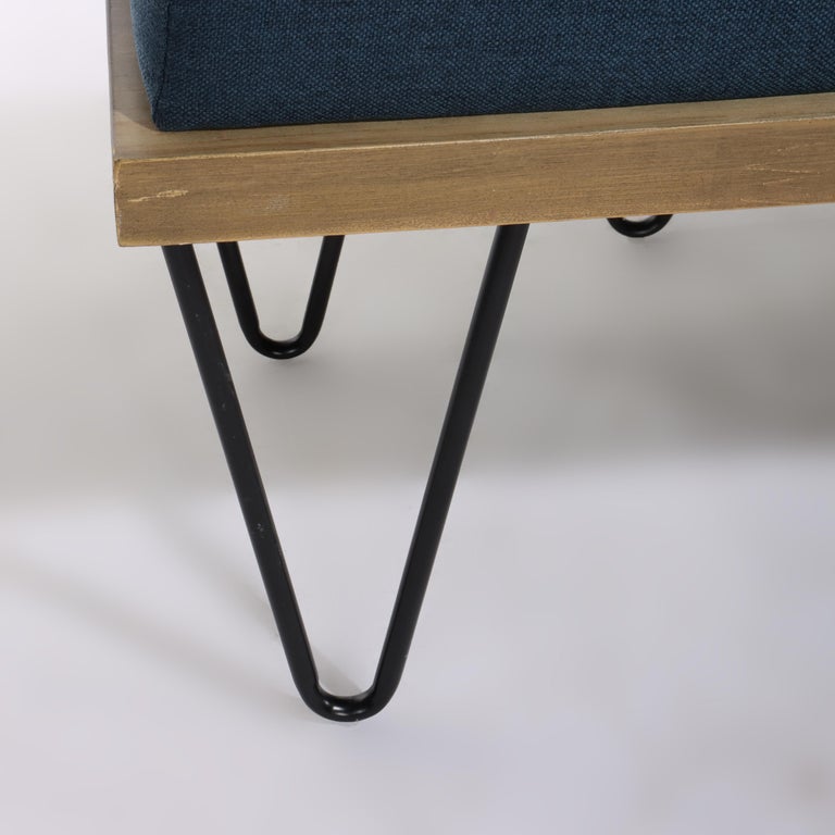 Pair Mid Century Modern Nobel House Home Furnishings Upholstered Benches C1960
