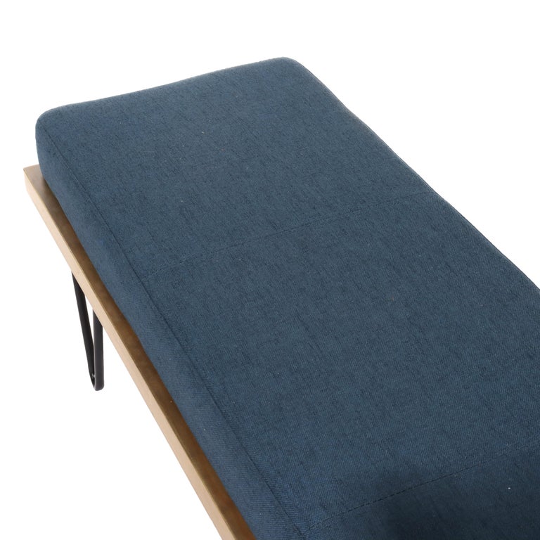 Pair Mid Century Modern Nobel House Home Furnishings Upholstered Benches C1960