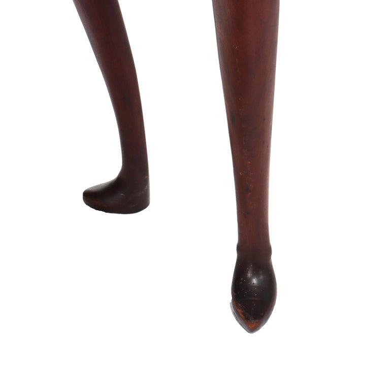 18thC Chippendale Mahogany Drop Leaf Claw & Ball Foot Gate Leg Table