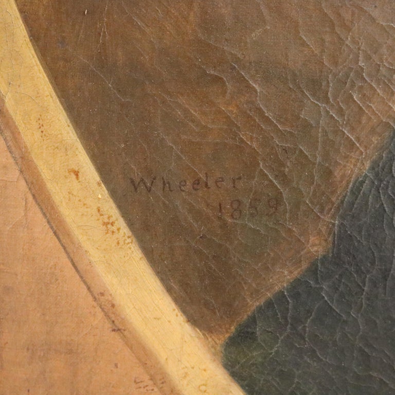 Antique Oil on Canvas Laid on Board Portrait of a Gentleman Early 19thC