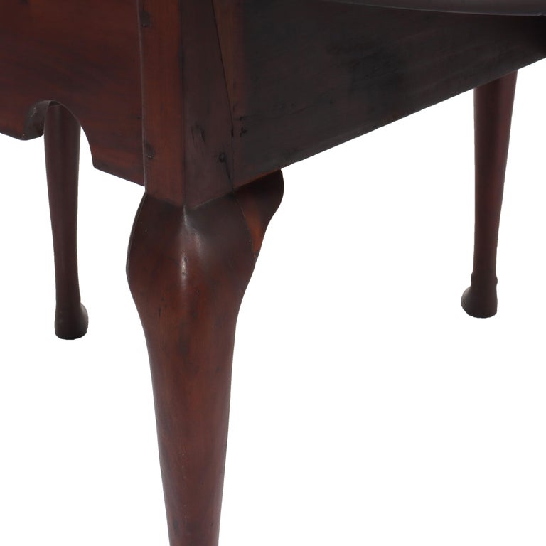 18thC Chippendale Mahogany Drop Leaf Claw & Ball Foot Gate Leg Table