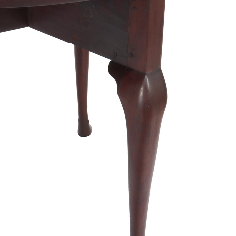 18thC Chippendale Mahogany Drop Leaf Claw & Ball Foot Gate Leg Table